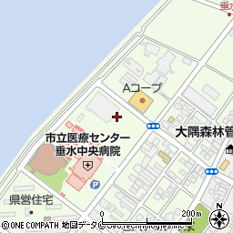 鹿児島県垂水市錦江町周辺の地図