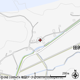 鹿児島県垂水市田神周辺の地図