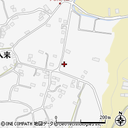 鹿児島県日置市吹上町入来542-1周辺の地図