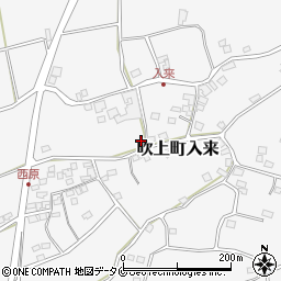 鹿児島県日置市吹上町入来875周辺の地図