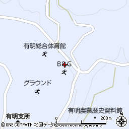 鹿児島県志布志市有明町野井倉1760-2周辺の地図