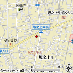 ローソン鹿児島坂之上中央店周辺の地図
