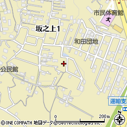 鹿児島県鹿児島市坂之上1丁目39-5周辺の地図