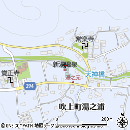 鹿児島県日置市吹上町湯之浦1196周辺の地図