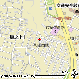 鹿児島県鹿児島市坂之上1丁目24-14周辺の地図