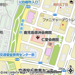ファミリーマート鹿児島徳洲会病院店周辺の地図