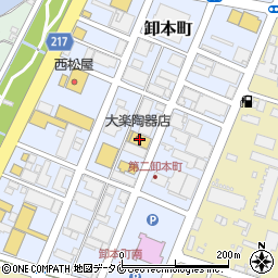 大楽陶器店周辺の地図