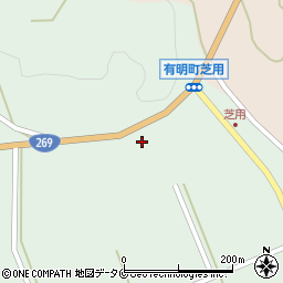 鹿児島県志布志市有明町野神2528周辺の地図