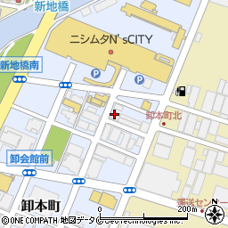 山二塗料産業株式会社　鹿児島店周辺の地図