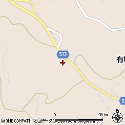 鹿児島県志布志市有明町山重11697周辺の地図