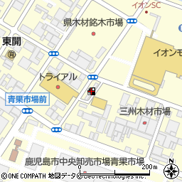 三菱商事エネルギーセルフ東開店・イオン前ＳＳ周辺の地図