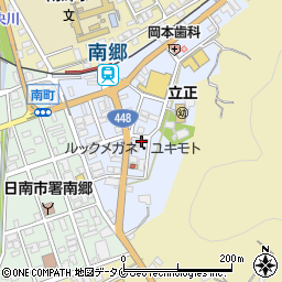 宮崎県日南市南郷町東町周辺の地図