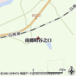 宮崎県日南市南郷町谷之口周辺の地図