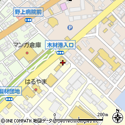 トヨタカローラ鹿児島オレンジテラス東開周辺の地図