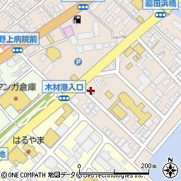 セブンイレブン産業道路宇宿店周辺の地図