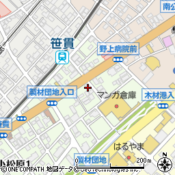 鹿児島餃子の王将　笹貫店周辺の地図