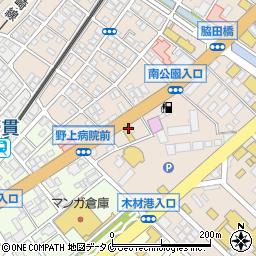 天下一品 宇宿店周辺の地図