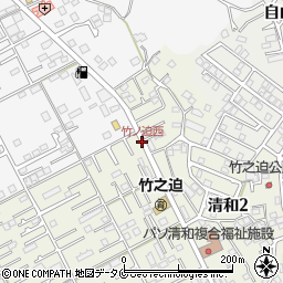 竹ノ迫西周辺の地図