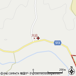 鹿児島県曽於市大隅町荒谷2079-1周辺の地図