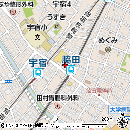 脇田コスモタウン周辺の地図