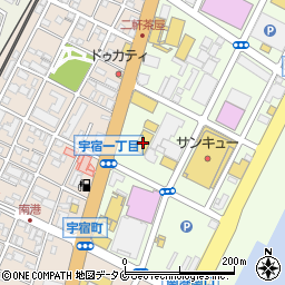 ゲオ　鹿児島新栄町店周辺の地図