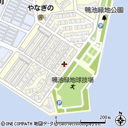 鹿児島県鹿児島市鴨池新町30-9周辺の地図