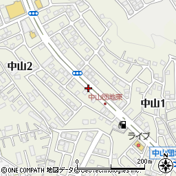 鹿児島県鹿児島市中山周辺の地図