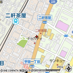 丸亀製麺鹿児島宇宿店周辺の地図