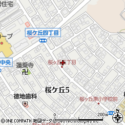 鹿児島桜ヶ丘郵便局 ＡＴＭ周辺の地図