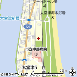 宮崎県日南市大堂津周辺の地図