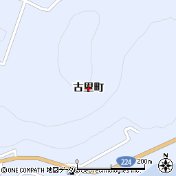 鹿児島県鹿児島市古里町周辺の地図
