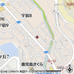 大賀薬局　宇宿店周辺の地図