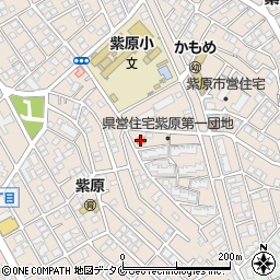 ファミリーマート紫原二丁目店周辺の地図