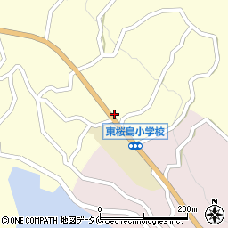 東桜島小学校周辺の地図