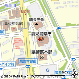 鹿児島県庁周辺の地図