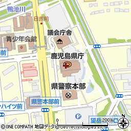 鹿児島県庁土木部　住宅政策室周辺の地図