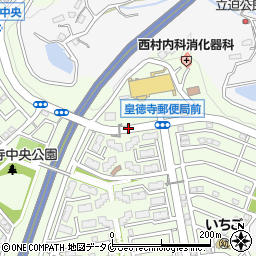 皇徳寺郵便局前周辺の地図
