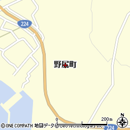 鹿児島県鹿児島市野尻町周辺の地図
