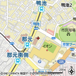 鹿児島県鹿児島市鴨池2丁目25周辺の地図