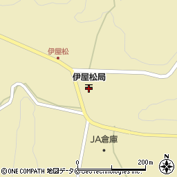 伊屋松郵便局周辺の地図