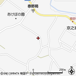 鹿児島県志布志市松山町泰野3460-2周辺の地図