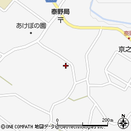 鹿児島県志布志市松山町泰野3460周辺の地図