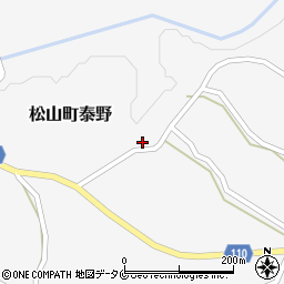 鹿児島県志布志市松山町泰野2595周辺の地図