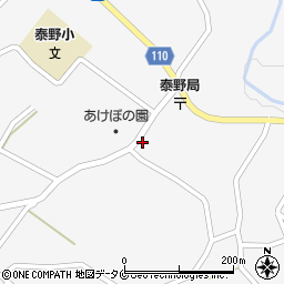 鹿児島県志布志市松山町泰野3475周辺の地図