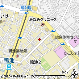 鹿児島県鹿児島市鴨池2丁目8周辺の地図