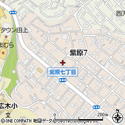 紫原北公園トイレ周辺の地図