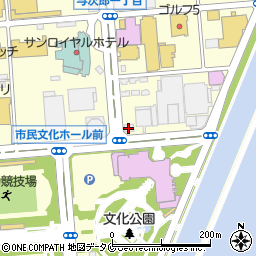 南日本銀行与次郎ヶ浜支店周辺の地図