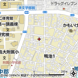 鹿児島県鹿児島市鴨池1丁目22周辺の地図