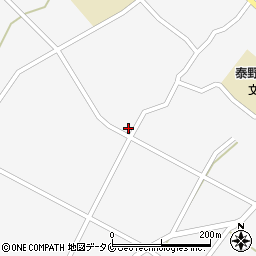 鹿児島県志布志市松山町泰野3800周辺の地図