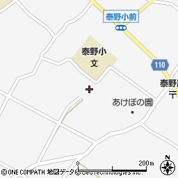 鹿児島県志布志市松山町泰野3713周辺の地図